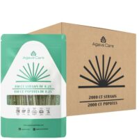 8.25 Sustainable Agave Straws Wrapped - 2000 Count
