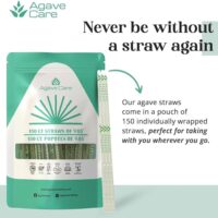 985 Natural Wrapped Agave Straws 150